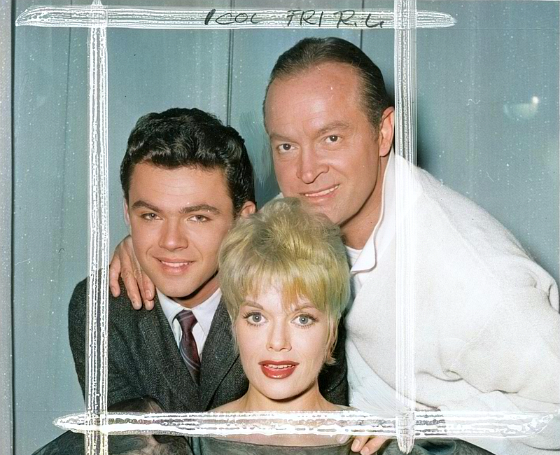 Rod Lauren with Bob Hope and Janis Paige (1959 Photo)